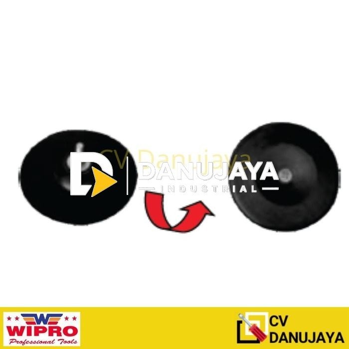 Rubber pad arBor Drill Tatakan Mur Baut Poles size 7" inch