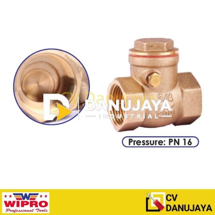 Check Cek Valve Klep Kelep Valve Tabok 1/2" 0.5 inch SWING Kuningan katup Air Onda c6014