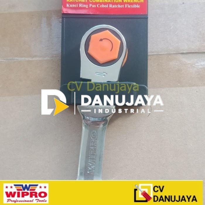Kunci Ring Pas Cebol Ratchet Flexible KCR 100 Wipro 13mm