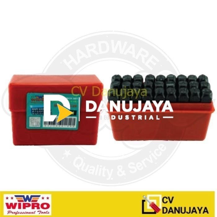 Ketok Cap Punch Letter Huruf Set 12mm WIPRO KH-12