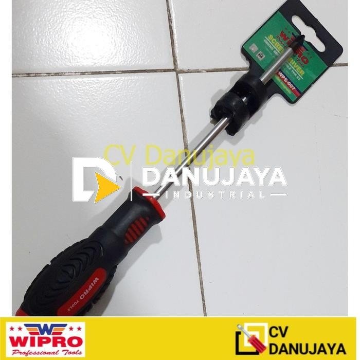 WIPRO 6mm (PH2) x 4 inch Obeng Gg Karet Soft HD magnetic tip