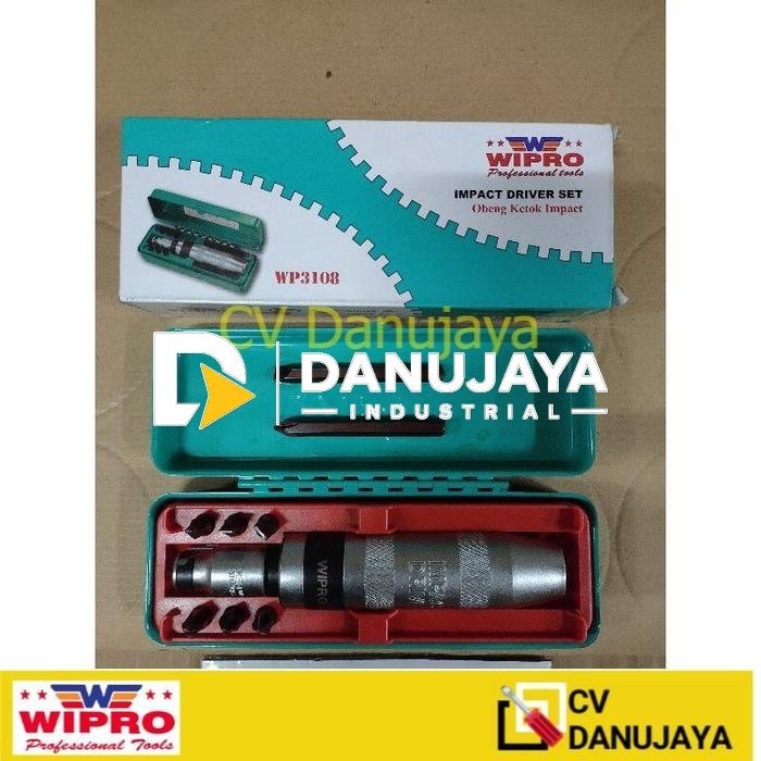 OBENG KETOK SET WIPRO WP3108 ISI MATA OBENG PENDEK 6PCS+PANJANG 2 PCS