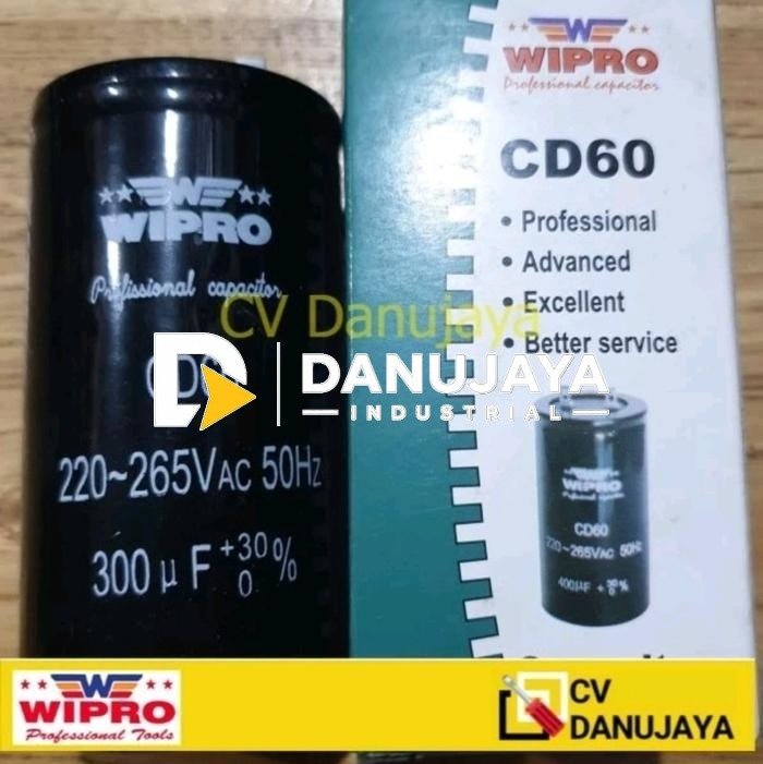 Capacitor Kapasitor 300 uf Dinamo Starting 300uf micro Capacitor CD60 Wipro