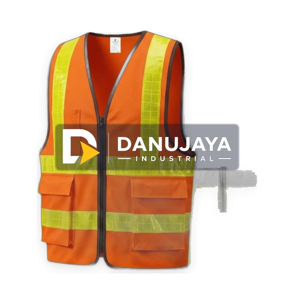 Rompi Proyek Jaring Tebal GOSAVE Mechanic Resleting 4 Garis Scotlight