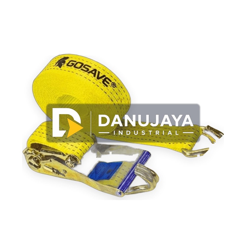 GOSAVE Tali Pengikat Truck 5 TON 3 TON Webbing Cargo Lashing Belt Ratchet Tie Down