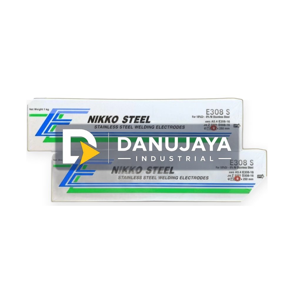 Kawat Las STAINLESS STEEL Nikko Steel E308 S / NSN-308 1.6mm 2.0mm 2.6mm 3.2mm Anti Lengket Terak Halus