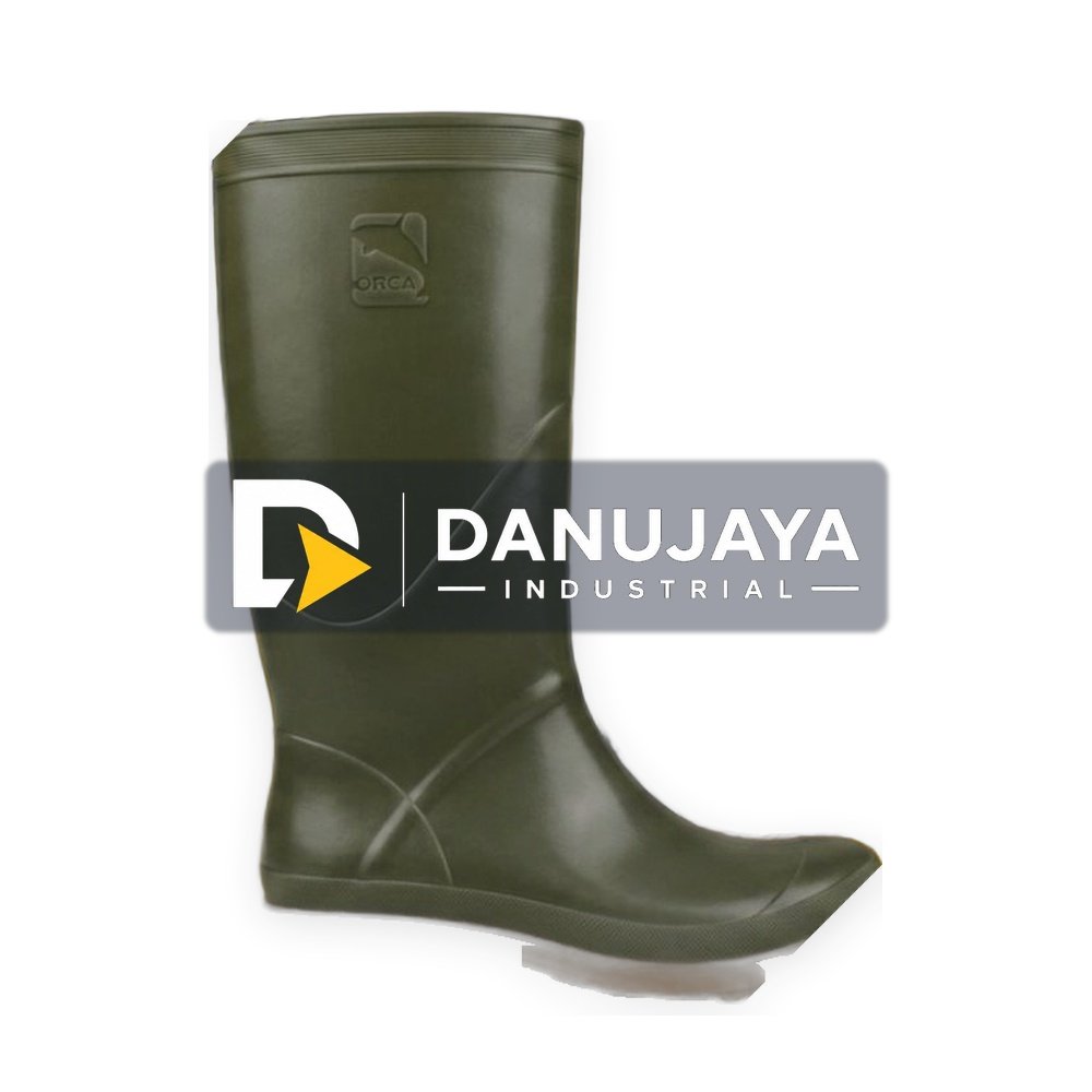 ( Garansi ) Sepatu AP Boots Orca Hijau Tua, Anti Slip, Tahan Lumpur