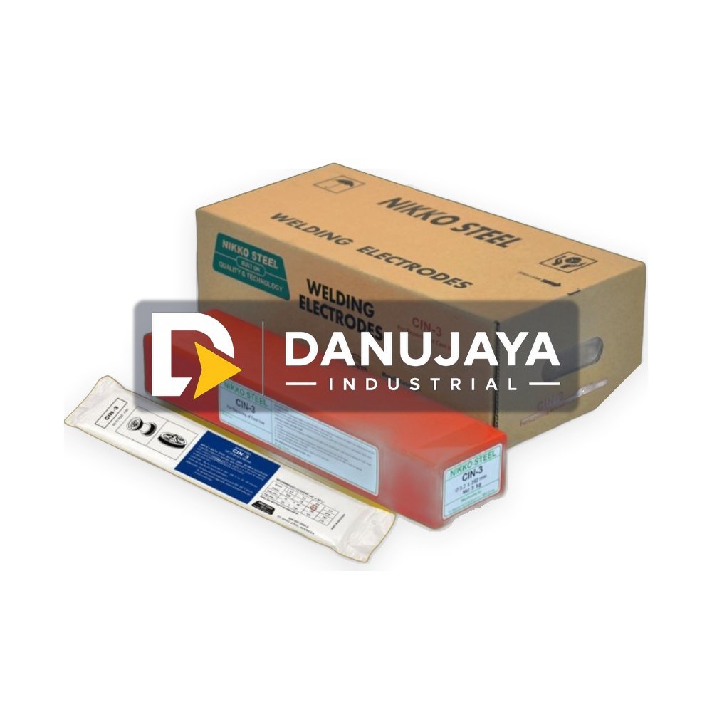 Kawat Las Nikko Steel CIN 3 2.6mm 3.2mm Babet Cor Ancuran Besi Anti Lengket Busur Stabil