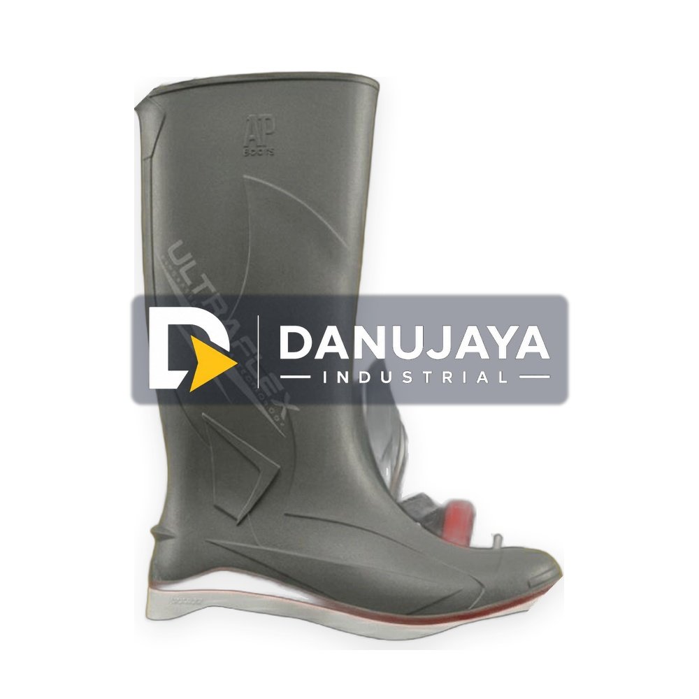 ( Garansi ) Sepatu AP Boots Ultraflex 2018 Grey, Anti Slip, Tahan Lumpur