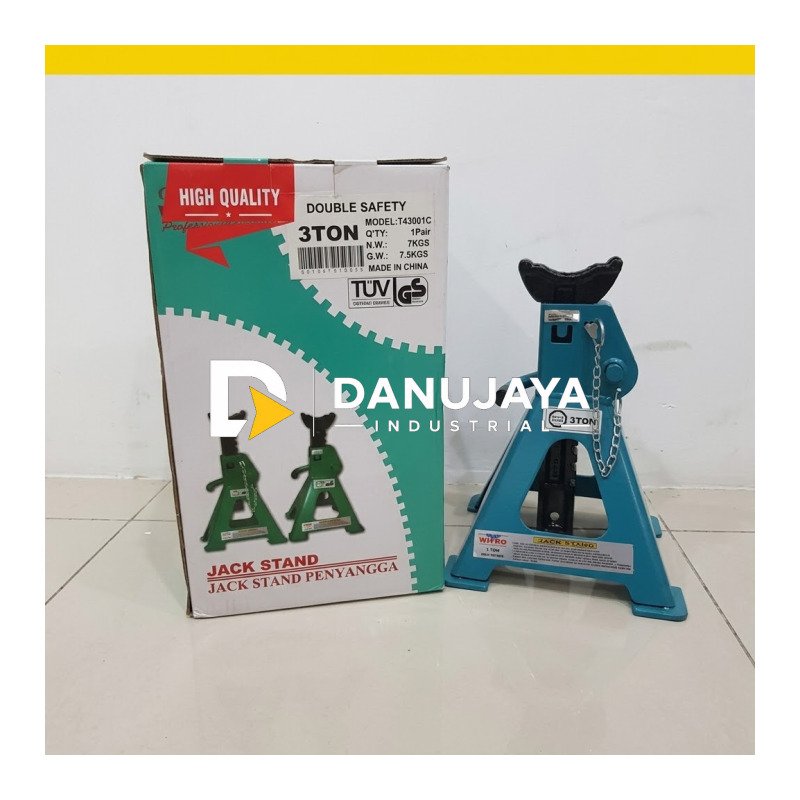 Dongkrak Penyangga Mobil Jack Stan 3 Ton Wipro Double Safety