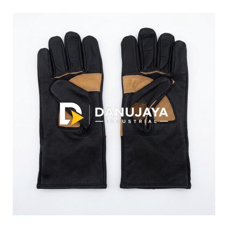 Welding Glove Sarung Tangan las Welding Panjang Hitam