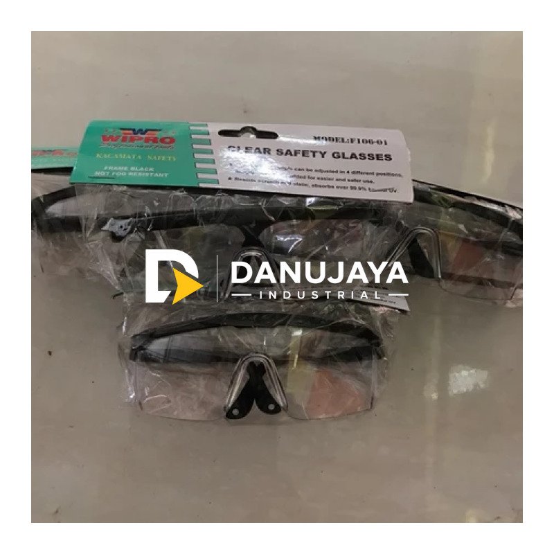 Kaca Mata Wipro Clear Safety Glass